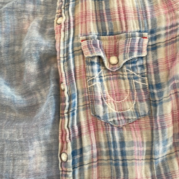 True religion size medium flannel barley worn - Picture 5 of 5